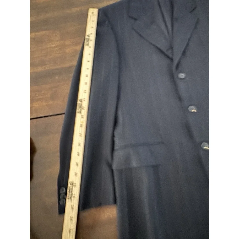 Ermenegildo Zegna Mens Trofeo Wool Blazer 48R (Fits 42R) Navy Pinstripe Boyds